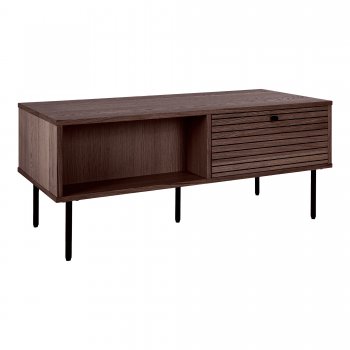 Konferenční stolek Kyoto, dub kouřový, dýha, 150×40×50 cm – House Nordic