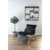 Koberec Lambskin Artificial, umělá ovčí kožešina, šedý, 60×180 cm – House Nordic