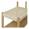 Věšák na oblečení Ember s lavicí, bambus/papírový výplet, přírodní, 95×36×165 cm – House Nordic