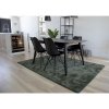 Jídelní židle Oslo, černá, PU kůže, černé kovové nohy (1 pár) – House Nordic