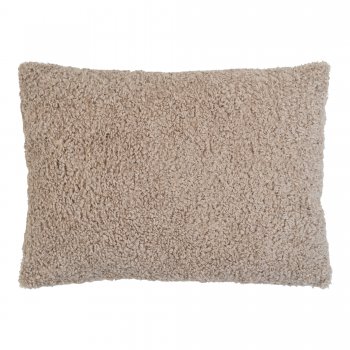 Polštář Tavira, šedo-hnědý bouclé, 45×60 cm – House Nordic