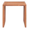 Zahradní odkládací stolek Pego, teak, čtvercový, 40×40×40 cm – House Nordic