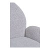 Jídelní židle Lana, otočná, s područkami, bouclé, písková – House Nordic