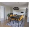 Jídelní židle Middelfart, sametová, hořčicově žlutá – House Nordic