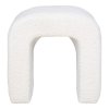 Taburet Colma, bouclé, bílý, 41×36,5 cm – House Nordic