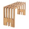 Zahradní lavice Benidorm, teak, přírodní, 90×30×49 cm – House Nordic
