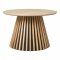 Konferenční stolek Osaka natural, kulatý, dubová dýha, Ø70×45 cm – House Nordic