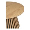 Konferenční stolek Osaka natural, kulatý, dubová dýha, Ø70×45 cm – House Nordic
