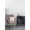 Křeslo Glasgow, šedý, černé kovové nohy – House Nordic