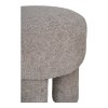 Taburet Canberra, kulatý, polyester, světle šedý, ø43×43 cm – House Nordic