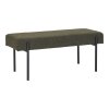 Lavice Swindon, bouclé, tmavě zelená, 100×36×42,5 cm – House Nordic