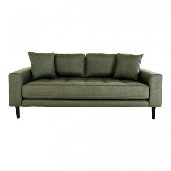 Pohovka Lido, 2,5místná, polyester, olivově zelená, 180×93×76 cm – House Nordic