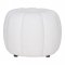 Taburet Paisley, kulatý, bouclé, off-white, ø48×38 cm – House Nordic