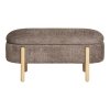 Lavice Branca, hnědá, bouclé, 98×41×48 cm – House Nordic