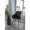 Kulatý podsedák z pravé ovčí kůže, černý, Ø35 cm – House Nordic