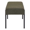 Lavice Swindon, bouclé, tmavě zelená, 100×36×42,5 cm – House Nordic