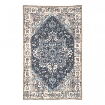Rohožka Havana, chenille polyester, modrá, 80×50 cm – House Nordic