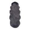 Koberec Lambskin Artificial, umělá ovčí kožešina, šedý, 60×180 cm – House Nordic