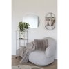 Otočné křeslo Messina, světle šedé, bouclé – House Nordic