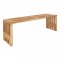 Zahradní lavice Benidorm, teak, přírodní, 140×35×48 cm – House Nordic