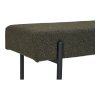 Lavice Swindon, bouclé, tmavě zelená, 100×36×42,5 cm – House Nordic