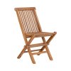 Dětská zahradní židle Toledo, skládací, teak, 42×31×58 cm – House Nordic