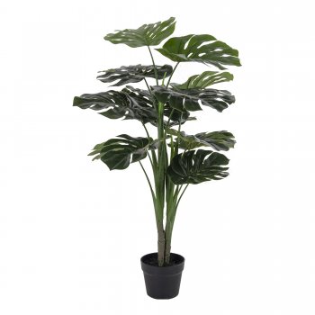 Umělá rostlina Monstera, zelená, 17×18×90 cm – House Nordic