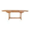 Rozkládací zahradní jídelní stůl Salamanca, teak, přírodní, 180/240×90×75 cm – House Nordic