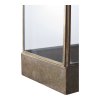 Lucerna Manali, kov/sklo, antik mosazný vzhled, 25×15×36,5 cm – House Nordic