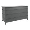 Úložný box Cassis, hliník, šedý, 160×82×85 cm – House Nordic