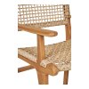 Zahradní jídelní židle Derby s područkami, teak/polyratan, přírodní – House Nordic