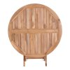 Zahradní kulatý stůl Oviedo, teak, Ø100 × 75 cm – House Nordic
