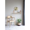 Nástěnné hodiny Istanbul, hliníkové, zlaté, tichý chod, ø30 cm – House Nordic