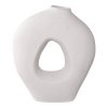 Váza, keramická, bílá, 24×10,5×27,8 cm – House Nordic