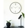 Nástěnné hodiny Biel, černobílé, Ø51 cm – House Nordic