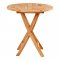 Zahradní odkládací stolek Oviedo, teak, Ø70 × 75 cm – House Nordic
