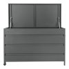 Úložný box Cassis, hliník, šedý, 160×82×85 cm – House Nordic
