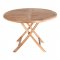 Zahradní kulatý stůl Oviedo, teak, Ø100 × 75 cm – House Nordic