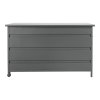 Úložný box Cassis, hliník, šedý, 160×82×85 cm – House Nordic