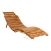 Zahradní lehátko Arrieta – teak, 160×50×25 cm – House Nordic