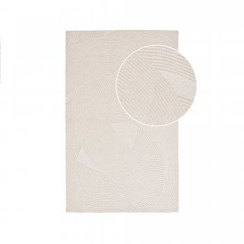 Koberec Pune, ručně tkaný, slonovinový, 160×230 cm – House Nordic