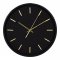 Nástěnné hodiny Kensington, černé, tichý chod, ø35 cm – House Nordic
