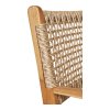 Zahradní jídelní židle Derby s područkami, teak/polyratan, přírodní – House Nordic