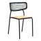 Zahradní židle Nashville, teak a černé lano, 55×53×83 cm – House Nordic