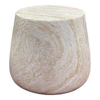 Odkládací stolek Bonn, přírodní fiberclay, Ø47,5×41 cm – House Nordic