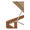 Zahradní lehátko Derby, teak/polyratan, přírodní, 190×65×38 cm – House Nordic