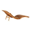 Zahradní lehátko Arrieta – teak, 160×50×25 cm – House Nordic