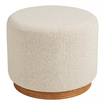 Daisy taburet, bouclé, pískový, ø 50 cm × 41 cm – House Nordic