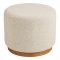 Daisy taburet, bouclé, pískový, ø 50 cm × 41 cm – House Nordic