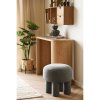 Canberra taburet, žinylka (chenille), antracitová, ø 43 cm × 43 cm – House Nordic